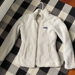 Patagonia fleece linen zip up